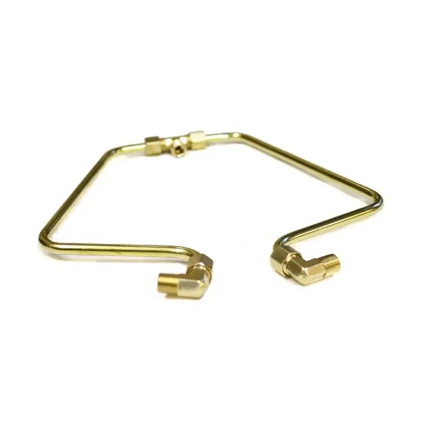 Brass Shovelhead Rocker Box Split Oil Lines 2