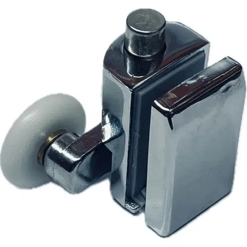 Shower Door Bottom Double Roller Wheel Chrome 2