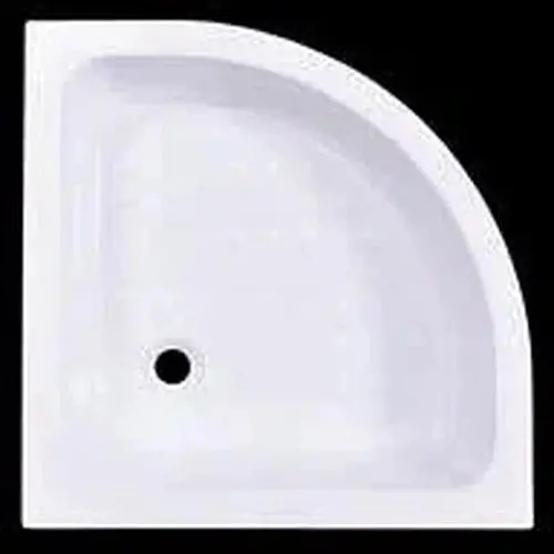 Shower Tray Curved Corner Fibreglass 1