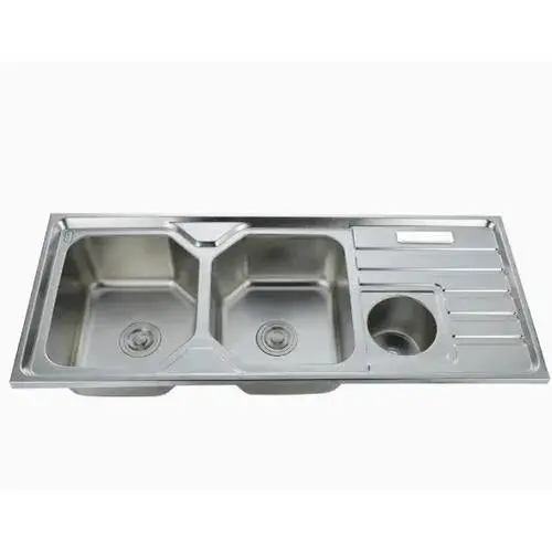 Sink Drop In Double Bowl End & Tidy 1