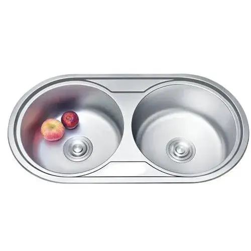 Sink Drop In Double Bowl Round 1