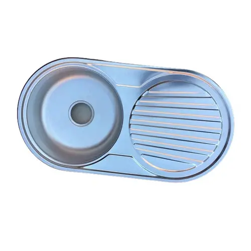 Sink Drop In Single Bowl End Round 2