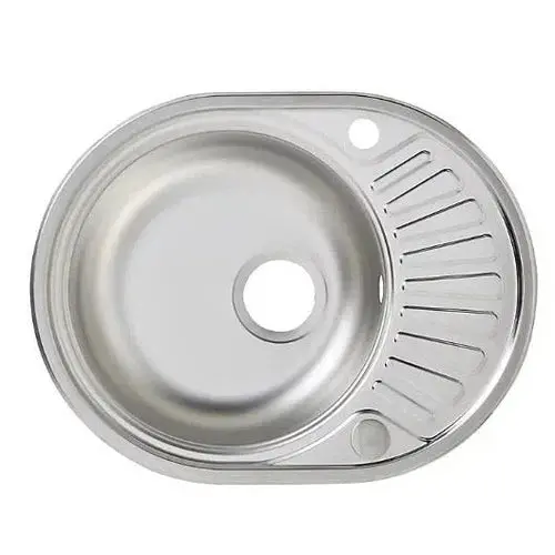 Sink Drop In Single Bowl Half End Round 1