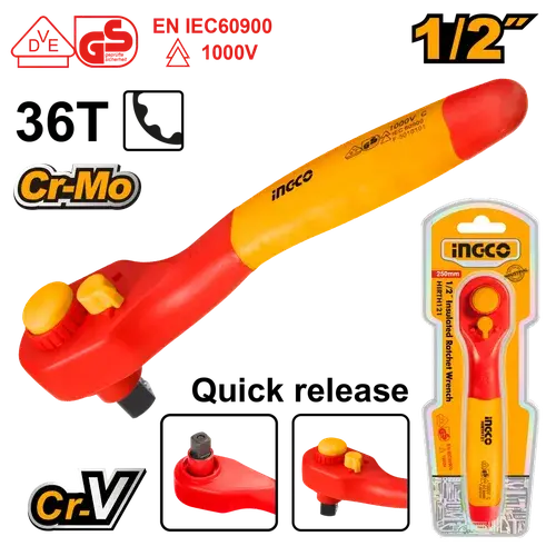 Socket Wrench Ratchet Drive Vde Ingco 2