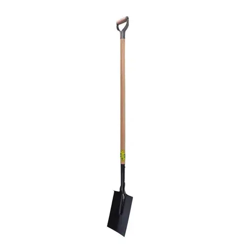 Spade Flat Steel Long Wooden Handle Lasher 1