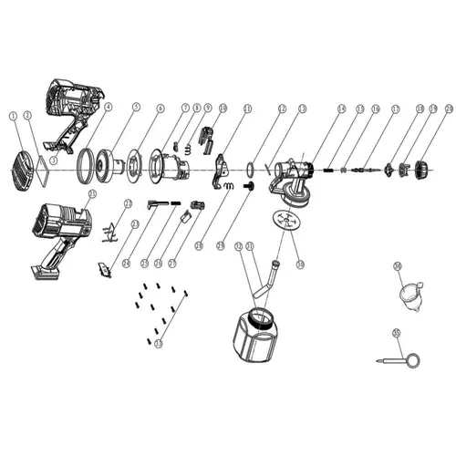 Spray Gun Cordless 𝑃20ˢ Hvlp Ingco 2