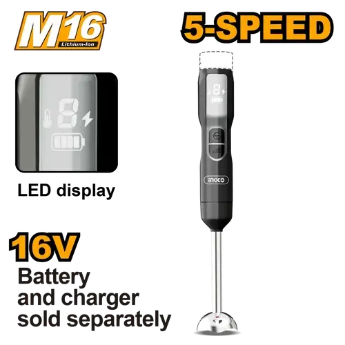 Stick Blender Cordless 𝑀16 Ingco 1