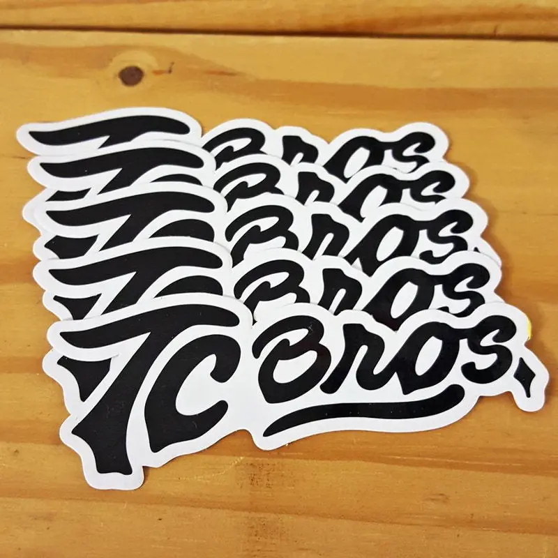 Tc Bros. Script Stickers - 5 Pack 1