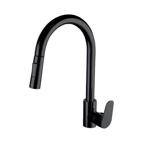 Tap Sink Kitchen Mixer Pull Out Spout Rounded Lever 2