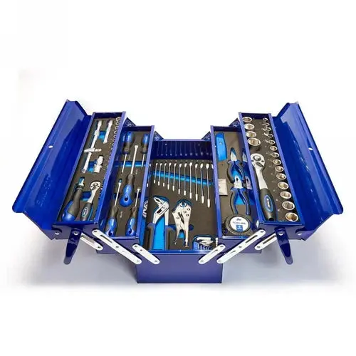 Toolbox Metal Cantilever With Tools 88Pc Topline 1