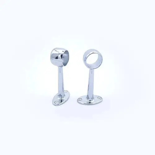 Towel Rail Bracket Through Chrome Plated 1