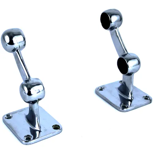 Towel Rail Bracket Twin Chrome Plated 1