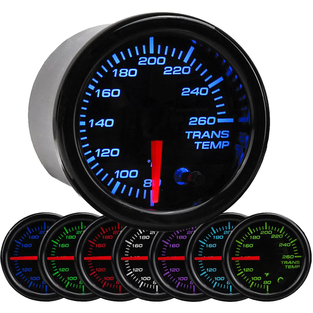 2 Inch Engine Transmission Oil Cooler Temperature Gauge 1/8 Npt Sending Unit 1