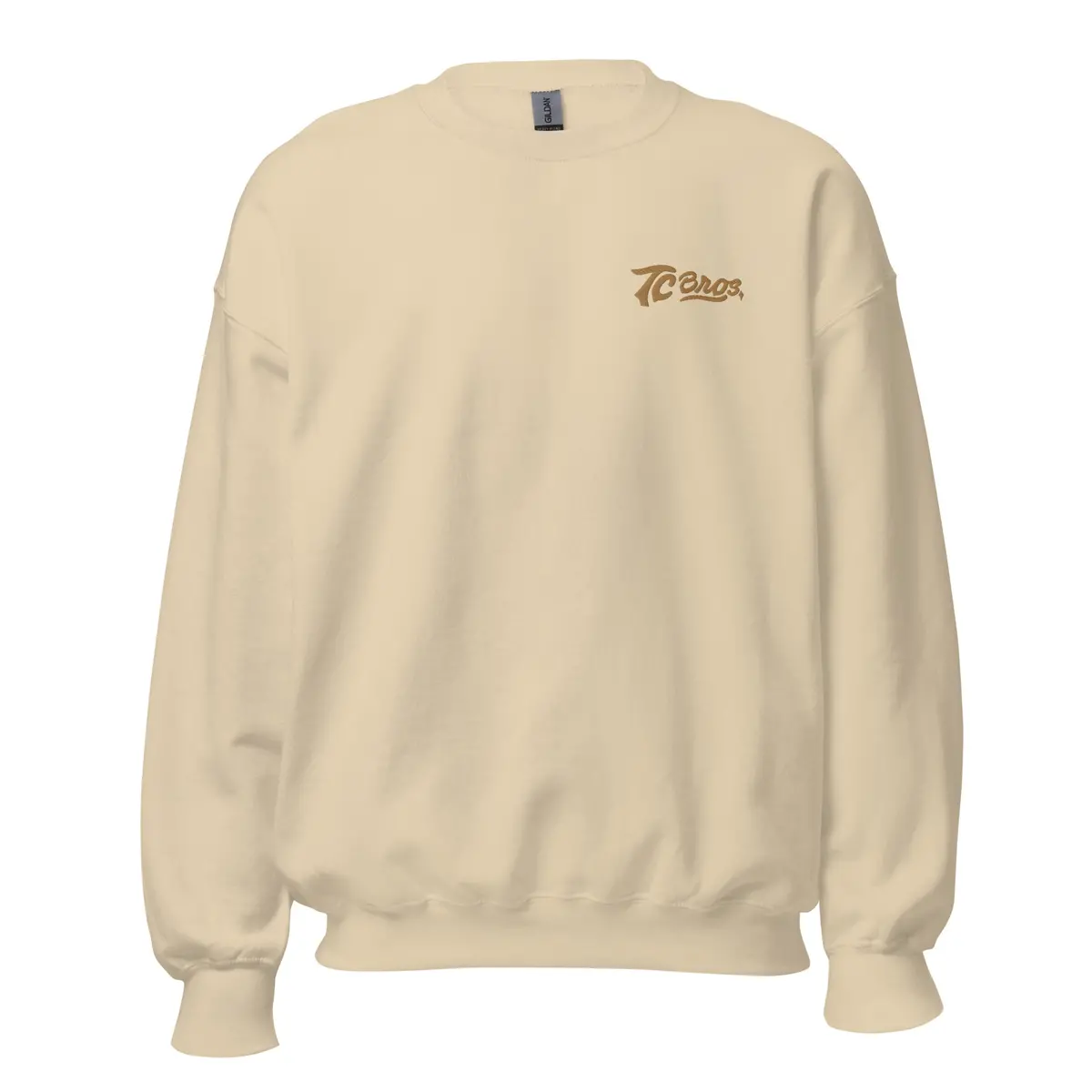 Tc Bros. Script Crewneck Sweatshirt - Sand 1