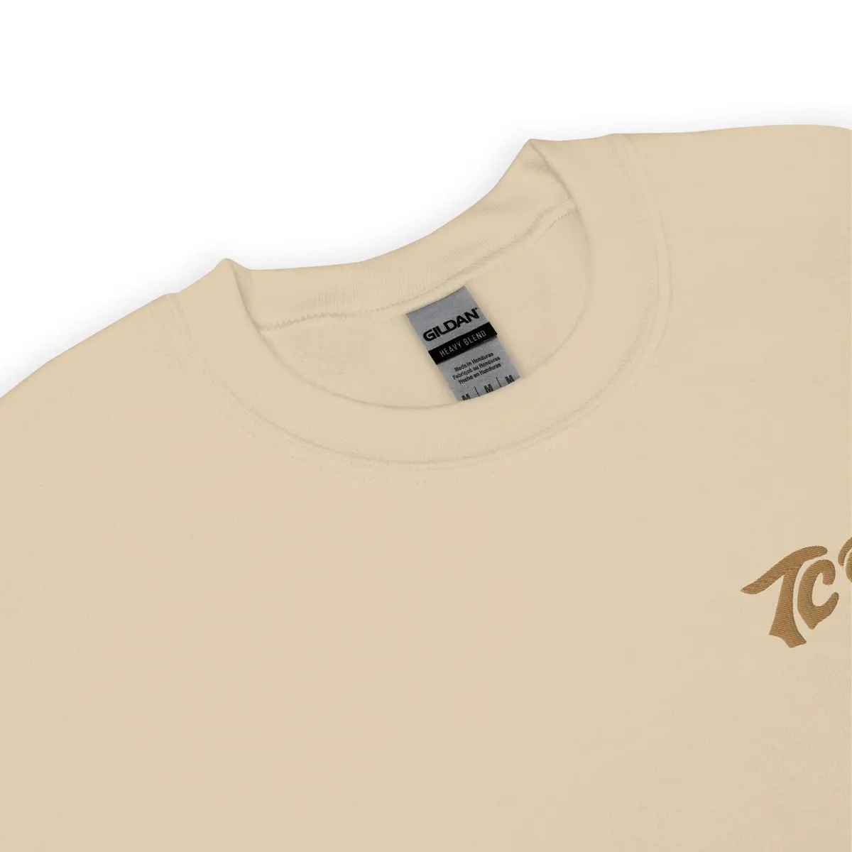 Tc Bros. Script Crewneck Sweatshirt - Sand 2