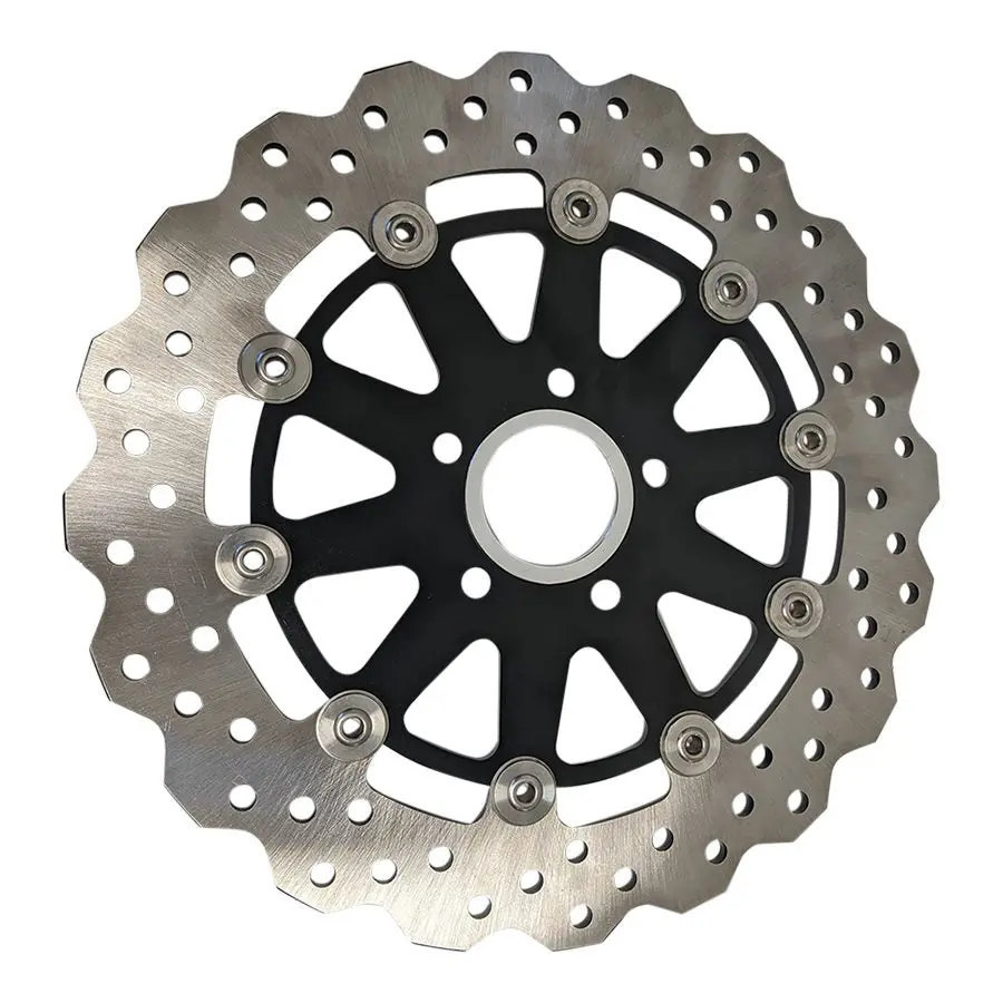 Tc Bros. 12.6" Oversized Rear Floating Brake Rotor For 2000-Up Harley-Davidson Wheels 2
