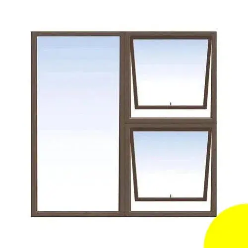 Window Aluminium C28ptt 1212 (𝑊1190x𝐻1190mm) 1