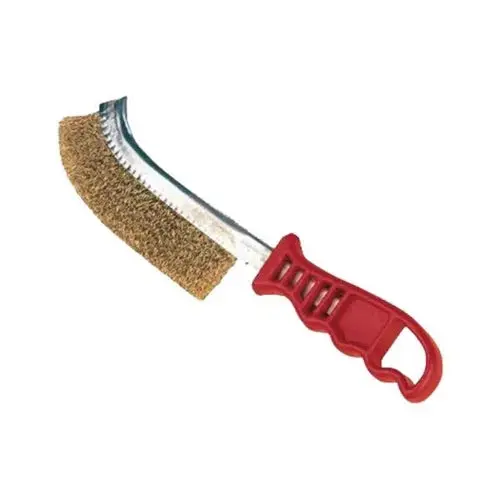 Wire Brush Brass Red Handle 1
