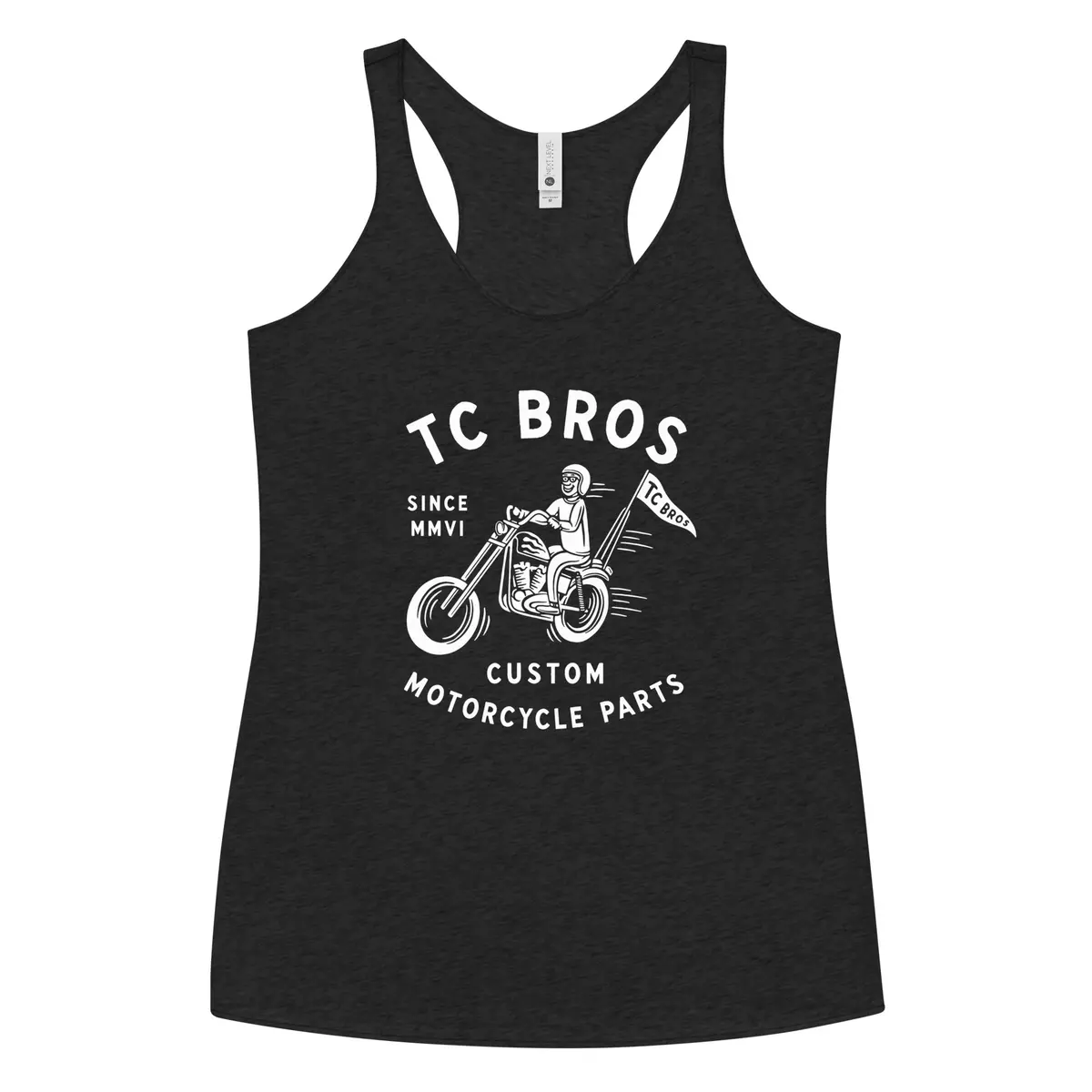 Rider- Women's Racerback Tank - Vintage Black 1