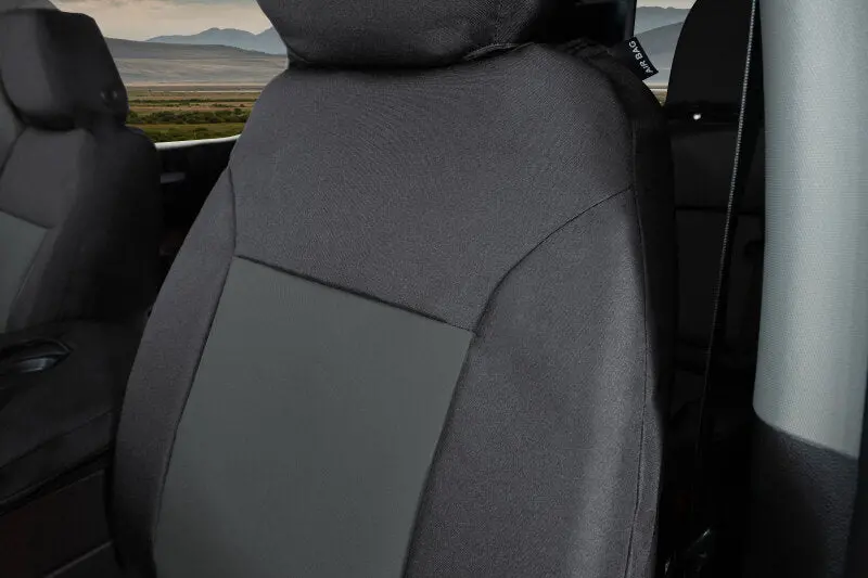 Covercraft Endura Precisionfit Seat Covers For 2021–2024 Toyota Venza Front Row – Black And Charcoal 1
