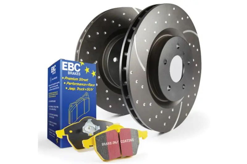 Ebc Yellowstuff Brake Pad And Grooved Rotor Kit (S5 Series) 1