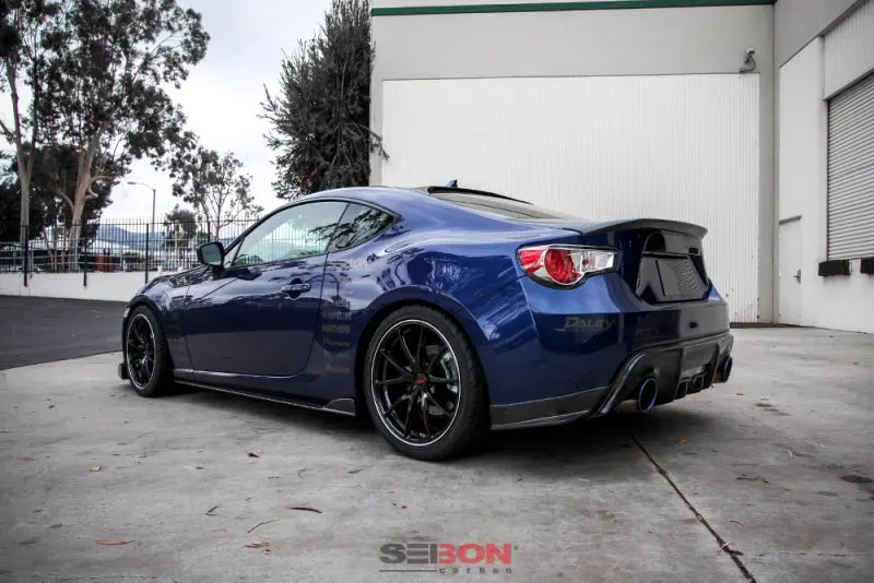 Seibon Kc-Style Carbon Fiber Rear Lip Spoiler – Compatible With 2012–2013 Subaru Brz And Scion Fr-S 1