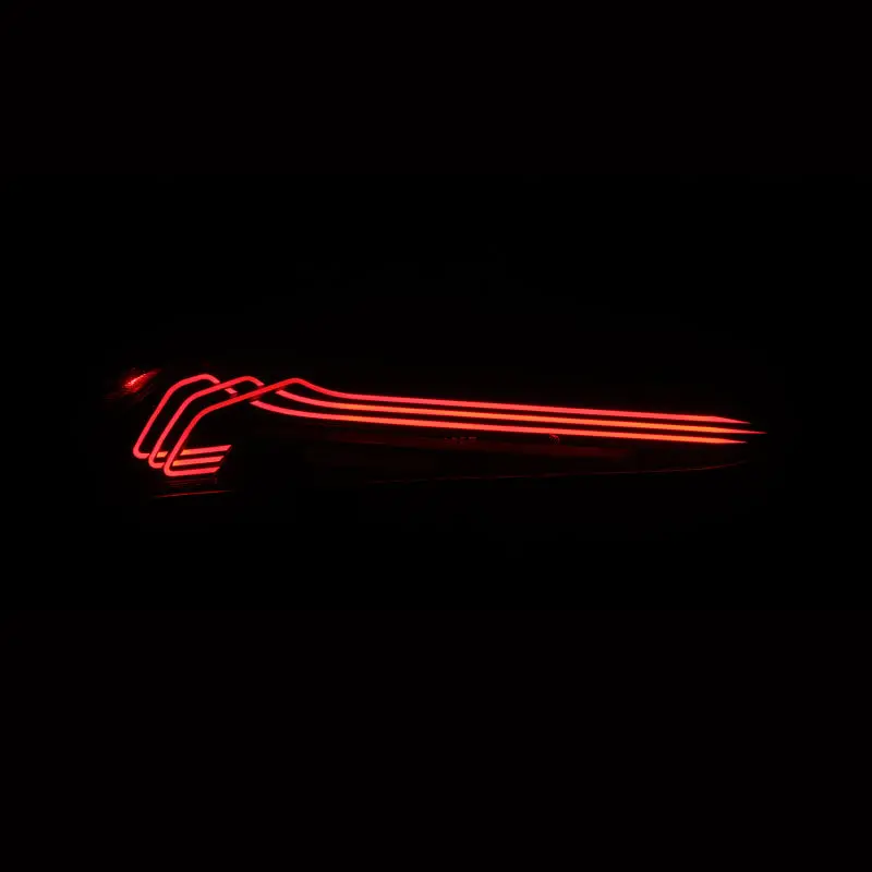 Alpharex Luxx-Series Laser-Design Led Tail Lights For 2020–2024 Toyota Supra – Black Housing With Red Accent 2