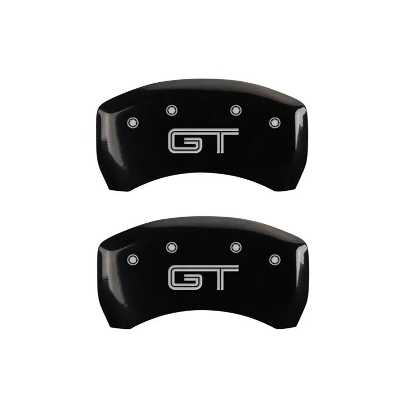 Mgp Engraved Rear Caliper Cover Set – Black Finish With Silver Accent, Compatible With S197/Gt Mustangs 1