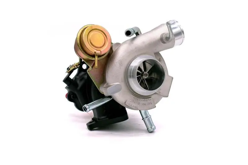 Forced Performance Subaru Sti Blue Turbo 58Mm Black Housing Ported Internal Wg W/Oil Line (D/S Only) 1