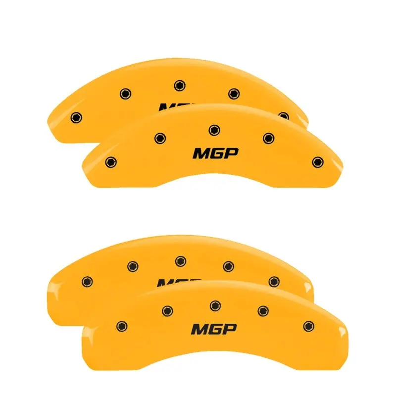 Mgp Engraved 4-Piston Caliper Covers For Mopar Vehicles – Red With Silver Accents 1