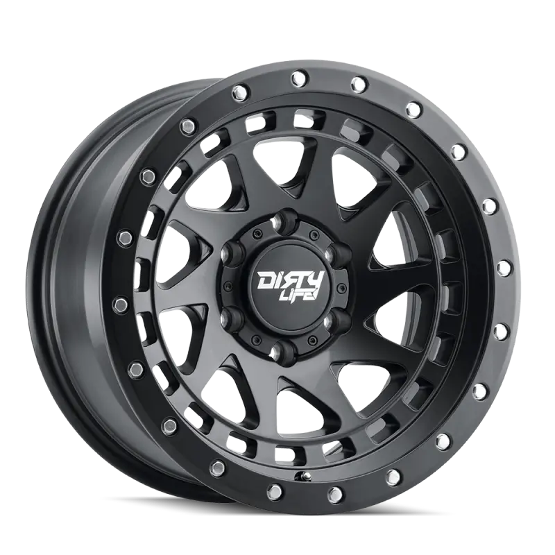 Dirty Life 9311 Enigma Pro 17X9/5X127 Bp/-12Mm Offset/71.5Mm Hub Matte Black Wheel - Beadlock 1