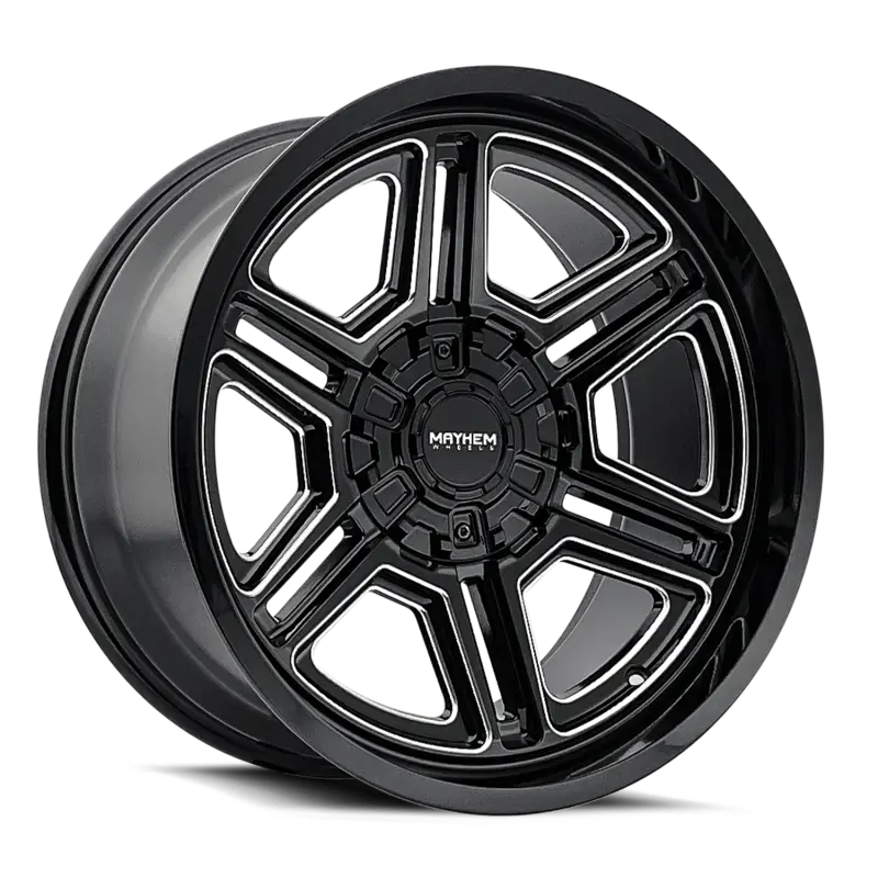 Mayhem Hermosa Forged Wheel – 20X10", 8X170 Bolt Pattern, -25Mm Offset, 125.2Mm Hub Bore – Black/Milled 1