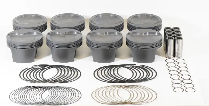 Mahle Ms Forged Piston Set – 4.040" Bore, 3.25" Stroke, 5.4" Rod, -16Cc Dish, 8.7:1 Cr For Sbf 333Ci 1