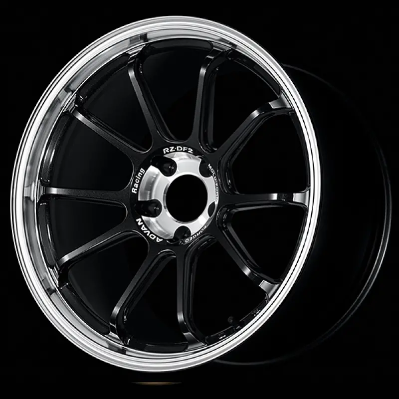 Advan Rz-Df2 19X10.5 Diamond-Cut Alloy Wheel – 5X112, +32 Offset, 66.5Mm Center Bore, Racing Titanium Black Finish 1