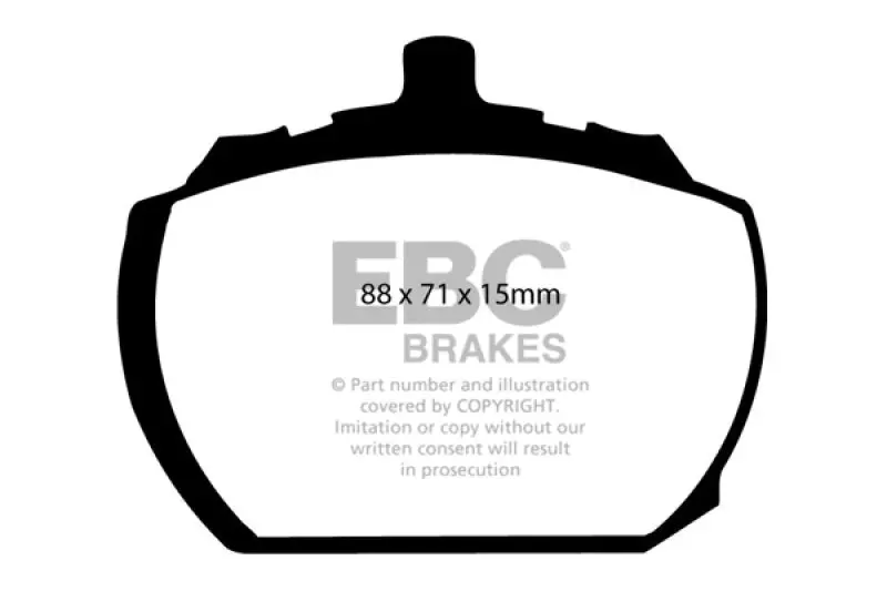 Ebc Redstuff Front Brake Pads For 1973–1976 Mg Mgb Gt V8 (3.5-Liter) 1