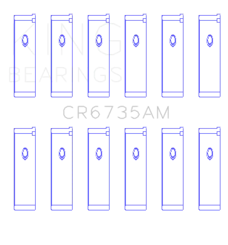 King Performance Rod Bearing Set For Mitsubishi 6G74 (3000Gt/Dodge Stealth) – Oversize 0.5Mm 1