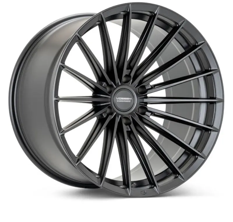 Vossen Hfx-4 Satin Black Forged Wheel – 22X9.5, 6X135 Bolt Pattern, Et20 Offset, Deep Dish Design 1