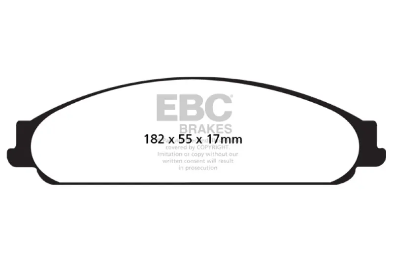 Ebc Yellowstuff Front Brake Pads – Performance Friction Compound For 2004–2007 Ford Five Hundred 3.0L 1