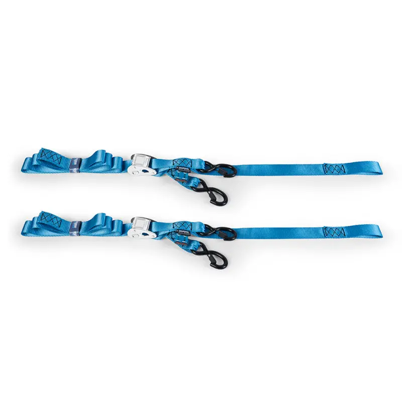 Borne Off-Road Cam Buckle Tie-Down Kit – 2-Piece Blue Set 1