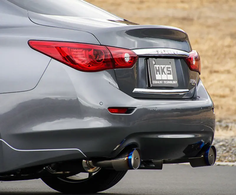 Hks Cat-Back Exhaust System For Infiniti Q50 Hybrid – Dual Titanium Tips, Vq37 Engine Compatible 1