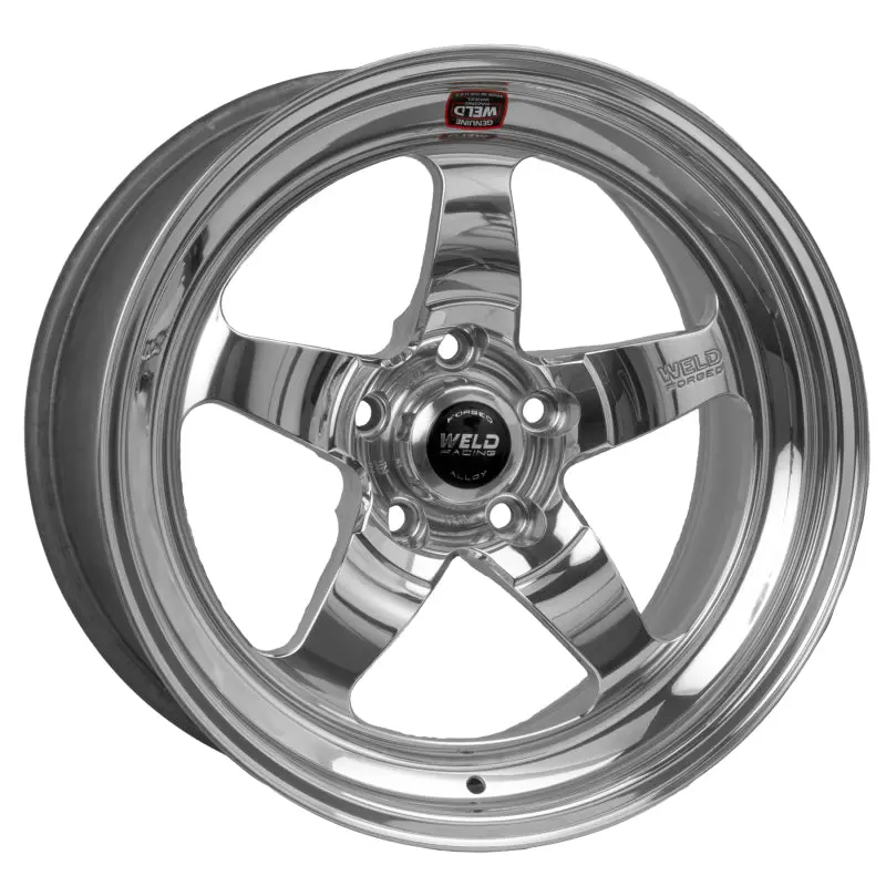 Weld S71 Polished Aluminum Drag Wheel – 17X10", 5X115Mm Bolt Pattern, 6.7" Backspace, High-Pad Design 1