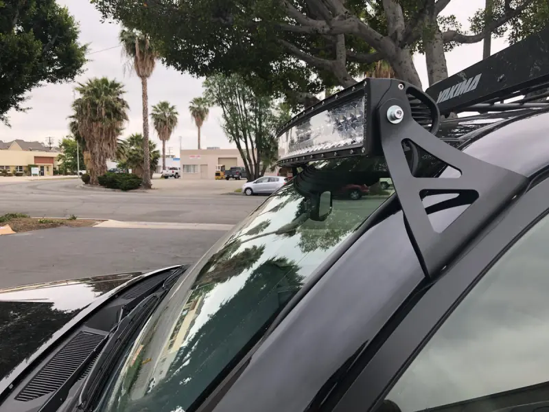 Cali Raised Led Light Bar Roof Mounting Kit – Curved 52-Inch Bracket System For 2003–2024 Toyota 4Runner 1