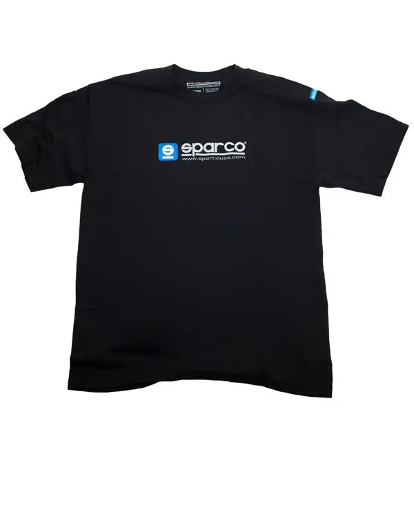 Sparco Official Black T-Shirt – Xl Size, Brand Logo Graphic 1