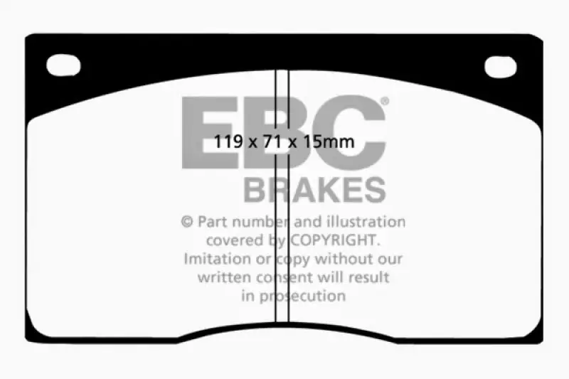 Ebc 93-97 Aston Martin Db7 3.2 Supercharged Redstuff Front Brake Pads 2