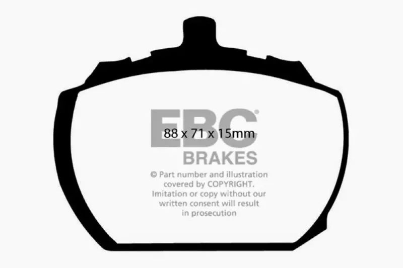 Ebc Redstuff Front Brake Pads For 1973–1976 Mg Mgb Gt V8 (3.5-Liter) 2