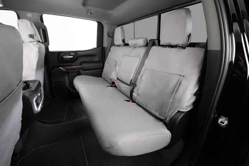 Covercraft Polycotton Seatsaver – Custom-Fit Second-Row Seat Covers For 2014–2019 Toyota Highlander (Grey) 1
