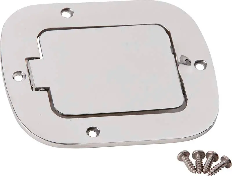 Kentrol Polished Silver Billet-Style Gas Hatch For 1977–1995 Jeep Cj & Wrangler Yj 1