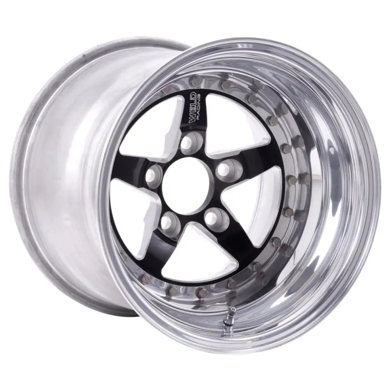 Weldstar 15X9 Black Alloy Wheel – 5X4.5" Bolt Pattern, 4.5" Backspace, Non-Beadlock 1