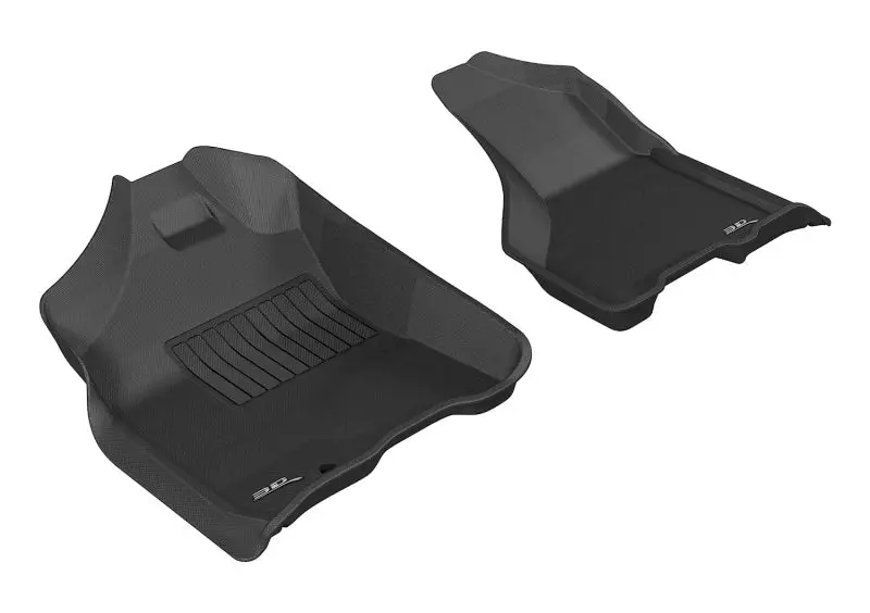 3D Maxpider Kagu-Style All-Weather Floor Mats For 2009–2012 Dodge Ram 1500/2500/3500 Crew Cab – Black 1