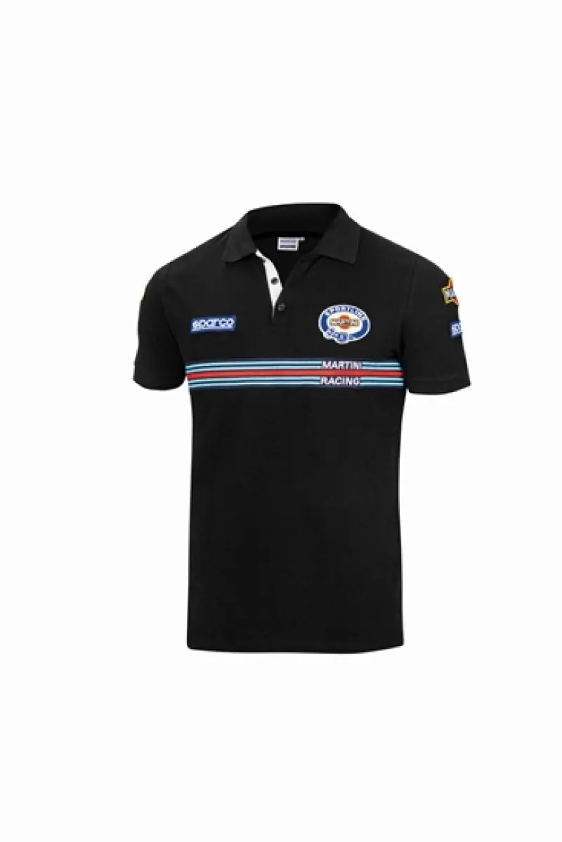 Sparco Polo Replica Racing Seat – Martini Racing Livery, Medium Size, Black 1